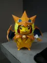 Pikachu Charizard Papercraft